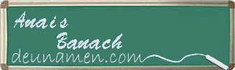 Anais Banach Visitenkarte